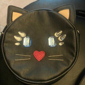 Luv Betsey / Betsey Johnson Round Cat Face Crossbody Purse